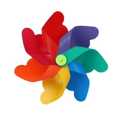 Buy Rainbow Plastic Pinwheels Toy Wind Spinners for Party Decoration