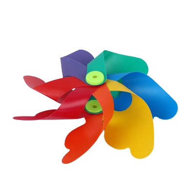 Buy Rainbow Plastic Pinwheels Toy Wind Spinners for Party Decoration