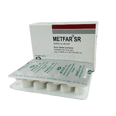 Picture of Metfar SR 500mg Tablet