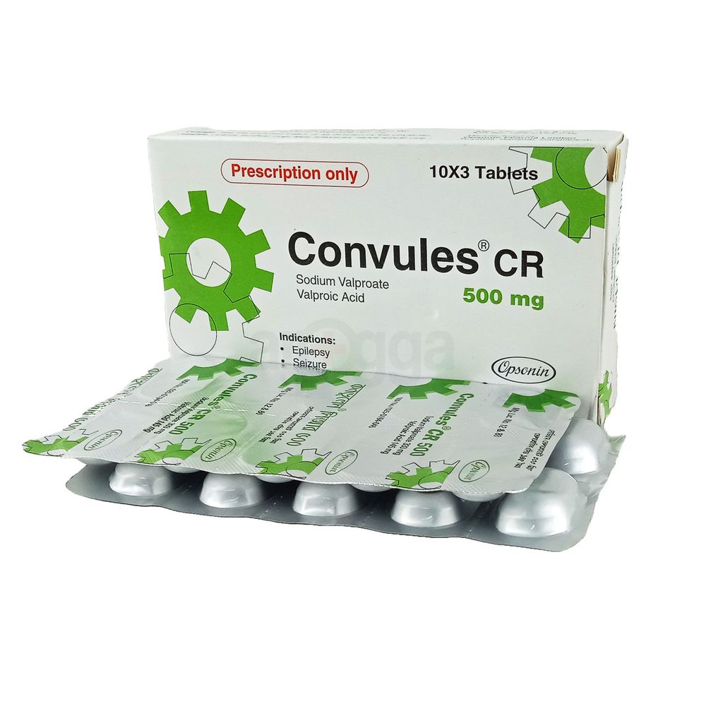 Picture of Convules CR 500mg Tablet