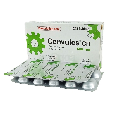 Picture of Convules CR 500mg Tablet