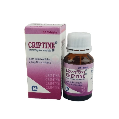 Picture of Criptine 2.5mg Tablet 1 Pot