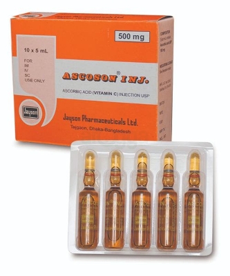 Picture of Ascoson 500mg/5ml Inj.