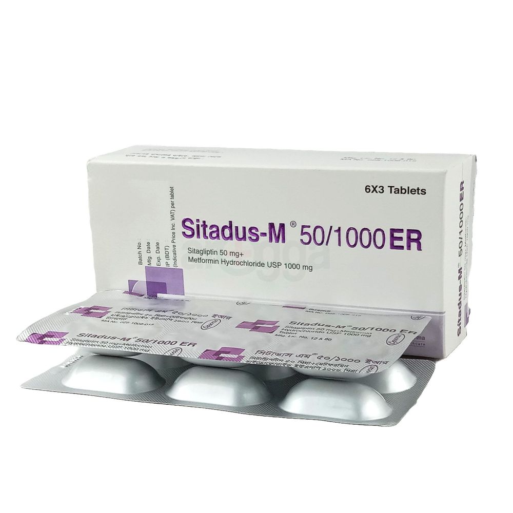 Picture of Sitadus M ER 50/1000mg Tablet