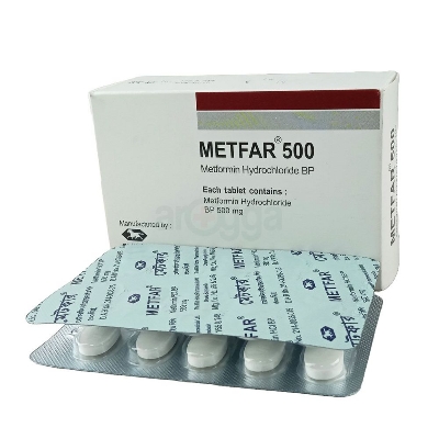 Picture of Metfar 500mg Tablet