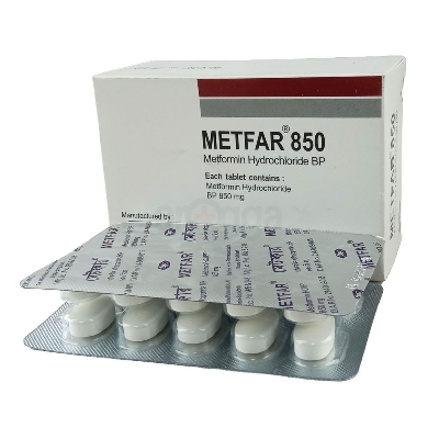 Picture of Metfar 850mg Tablet
