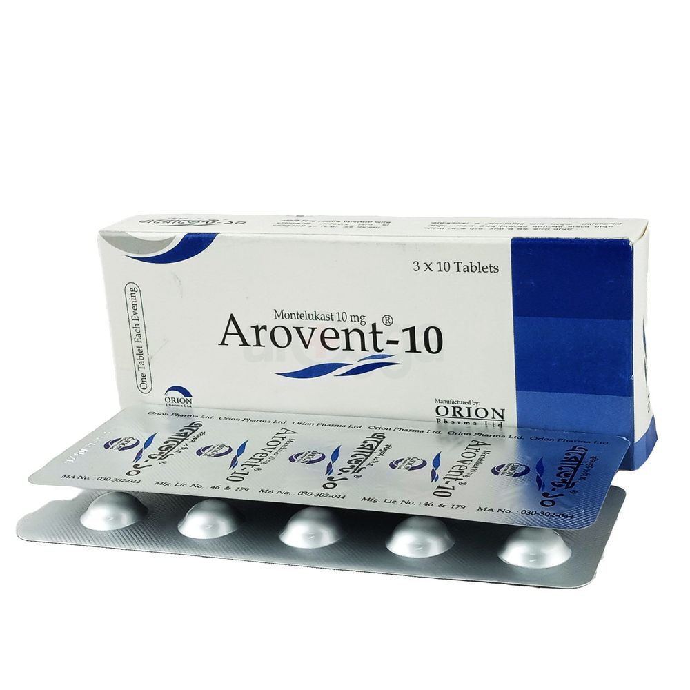 Picture of Arovent 10mg Tablet