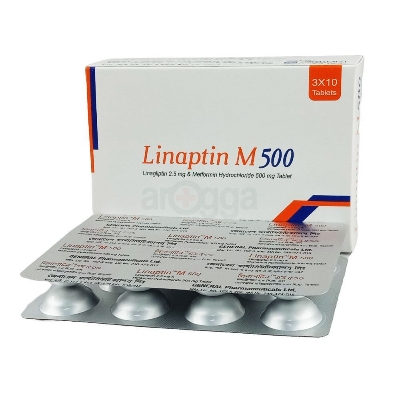 Picture of Linaptin M 500mg Tablet