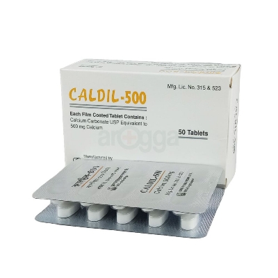 Picture of Caldil Plus-500mg Tablet 1 Pot