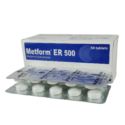 Picture of Metform ER 500mg Tablet