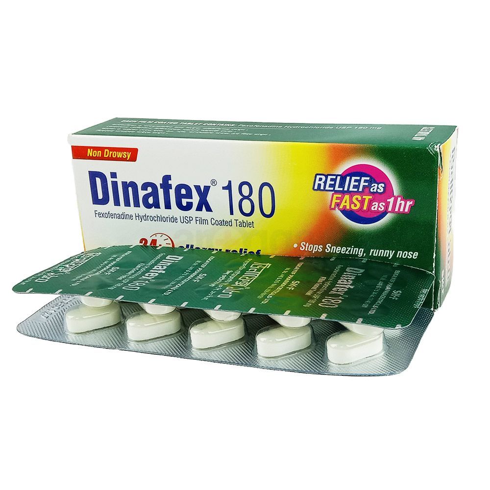 Picture of Dinafex 180mg Tablet