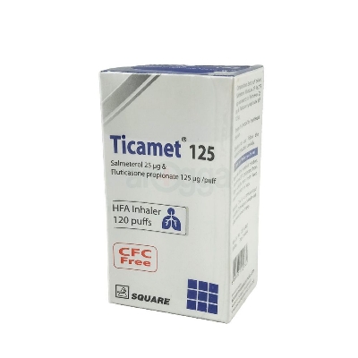 Picture of Ticamet 25/125mcg HFA Inhaler