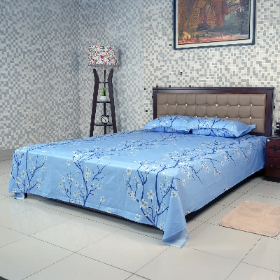Picture of Regal Bed Sheet-316 (SPRING BLOOM-BLUE)