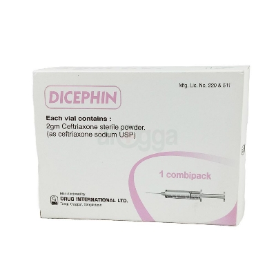 Picture of Dicephin 2gm/vial IM Inj.