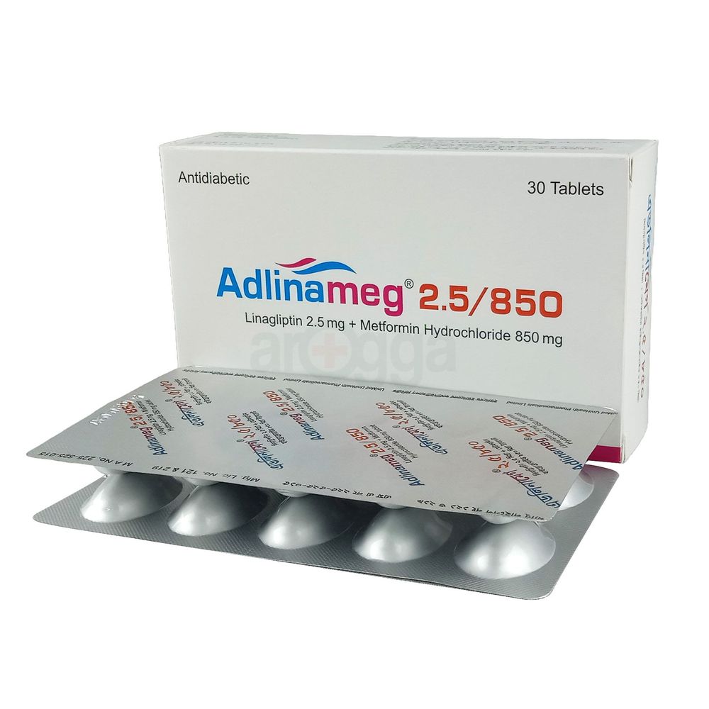 Picture of Adlinameg 2.5/850mg Tablet