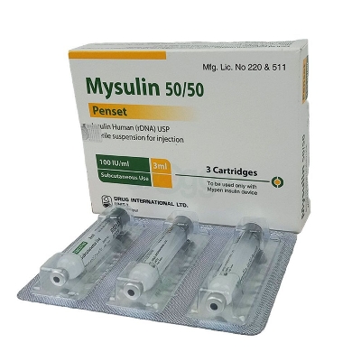 Picture of Mysulin 50/50 100 IU/ml SC Inj.