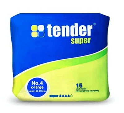 Picture of Tender Super XL 15pcs Adult Diaper