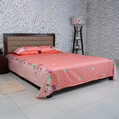 Picture of Regal Bed Sheet Rose Reverie-315 (Peach)