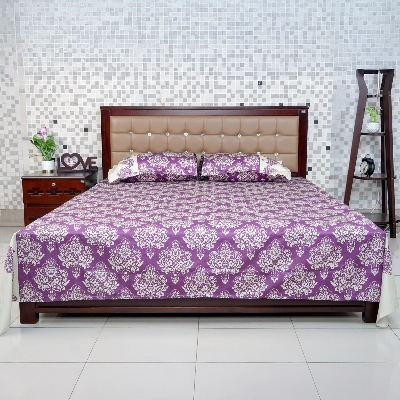 Picture of Regal Bed Sheet-314 (Roral Tapestry-Purple)