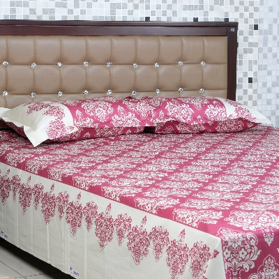 Picture of Regal Bed Sheet-314 (Roral Tapestry-Cherry Pink)
