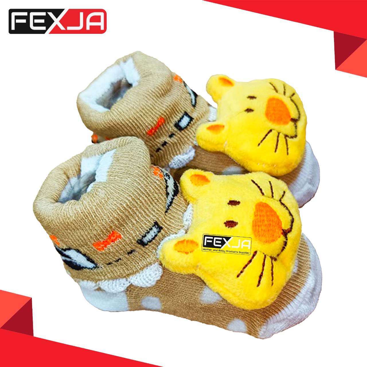 Picture of New Born Baby Socks Shoes Soft & Comfortable Multicolor -1pair