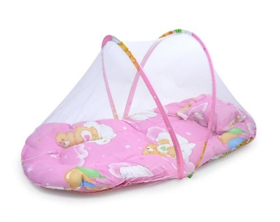 Picture of New Born Baby Bedding portable mosquito net foldable installation-free anti-mosquito full cover with cotton pad pillow anti-mosquito net universal -1set