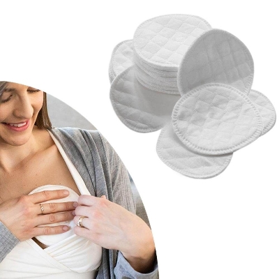 Picture of 4pcs Breathable postpartum hermetic breastpads for breastfeeding Monolithic breastpads, thin three dimensional pack, sticker, 130mm