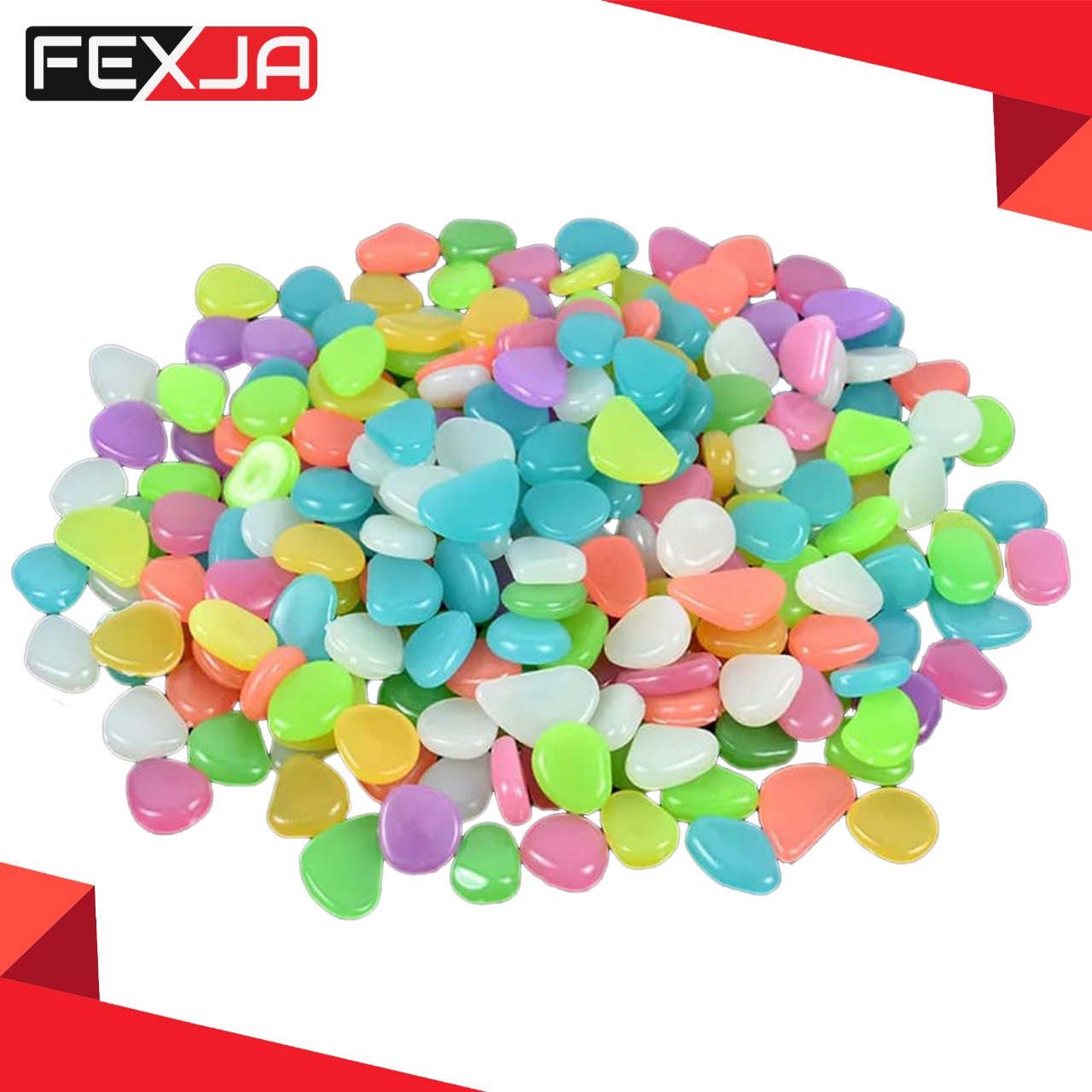 Picture of Magic Stone fish tank landscaping luminous stone aquarium resin super bright artificial stone pebbles fluorescent stone -1pac (100pcs+-)