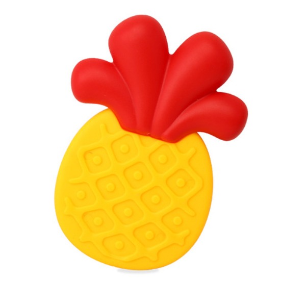 Picture of Silicone head Pineapple Baby Hand Teether With jhunjhuni CN -1pcs