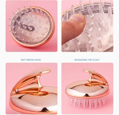 Picture of Silicone Shampoo Scalp Hair Massager Shampoo Massage Comb Bath Massage Brush Scalp Massager Hair Shower Brush Comb Care Tool -1pcs