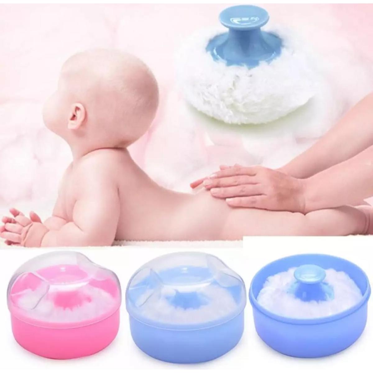 Picture of Multicolor Plastic Baby Powder Box- 1pcs