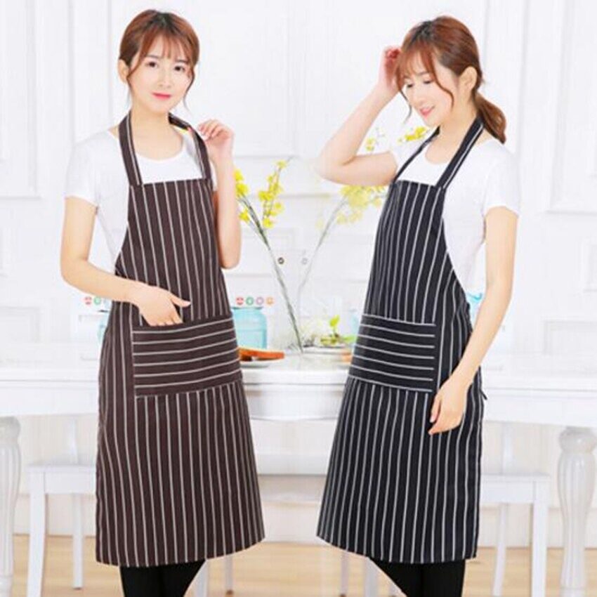 Picture of Apron Chef Waiter Kitchen Cooking Pockets Women Apron -1pcs