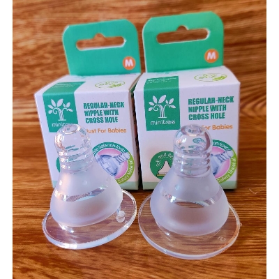 Picture of Baby Silicone Nipple Soft Silicone Cross Hole CN -1pcs