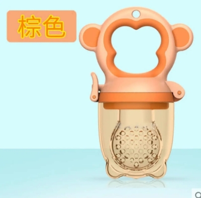 Picture of Children's silica gel nibbler for fruits and vegetables, teether for supplementary food, mesh bag BABY FRUIT CHUSNI CN_1pcs