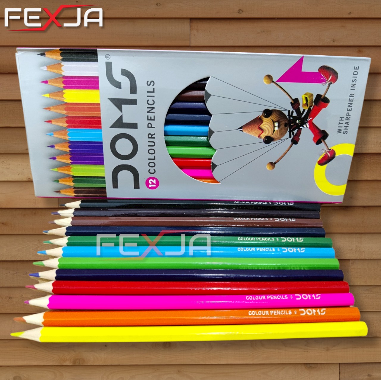 Picture of DOMS 12 COLOUR PENCIL IN-1pac