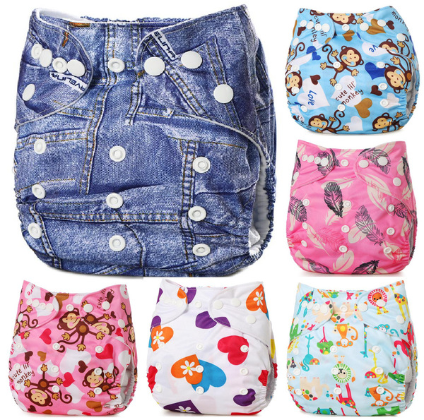 Picture of Baby Washable & Adjustable Cloth Diaper- 1Pcs