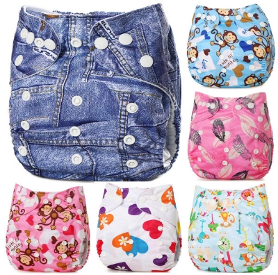 Picture of Baby Washable & Adjustable Cloth Diaper- 1Pcs