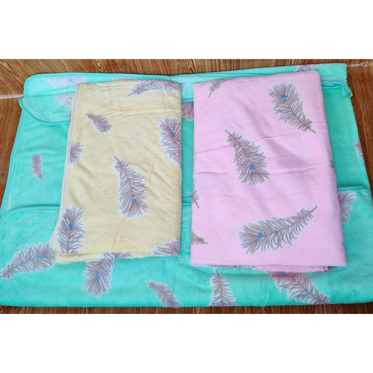 Picture of Length 37 inches * Width 20 inches) Newborn Baby Towel Soft and Premium- 1 Piece