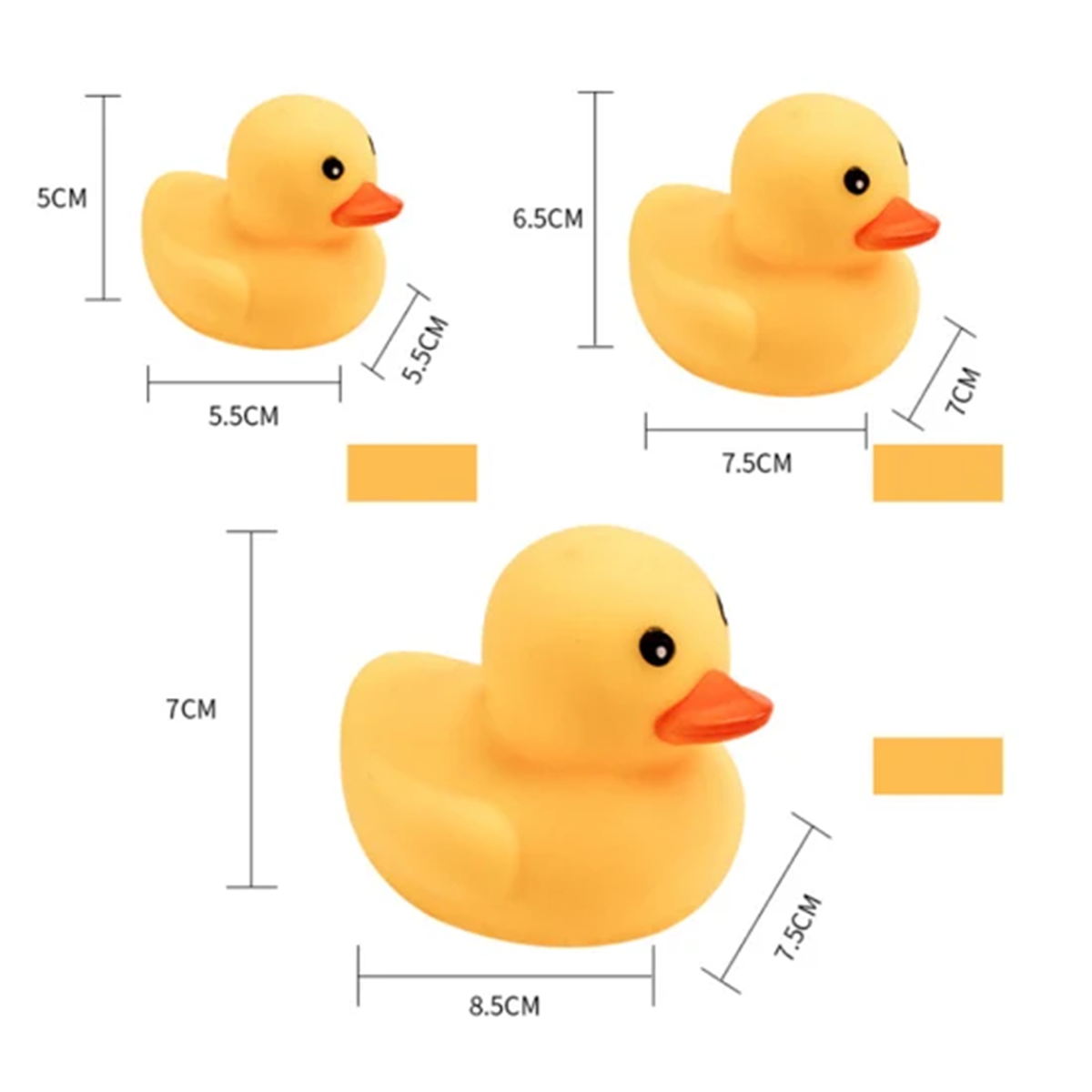Picture of 4pcs-Floating Duck Bath Toys with Squeezing sound