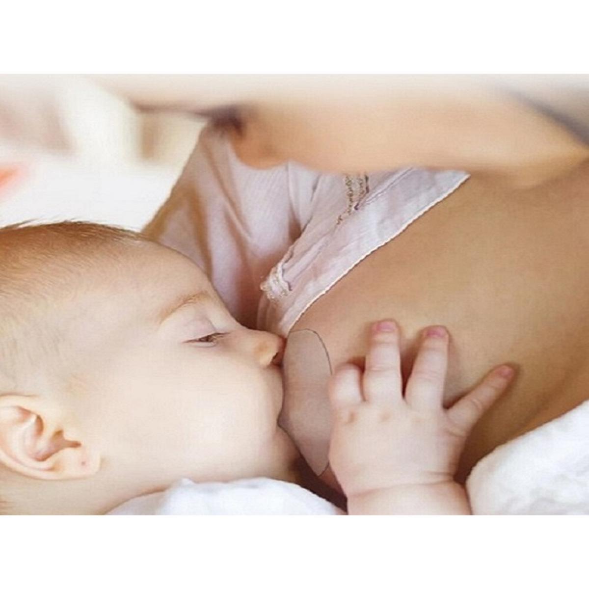 Picture of 2 Piece Nipple Shield with Carrying Box Breastfeeding Nipple