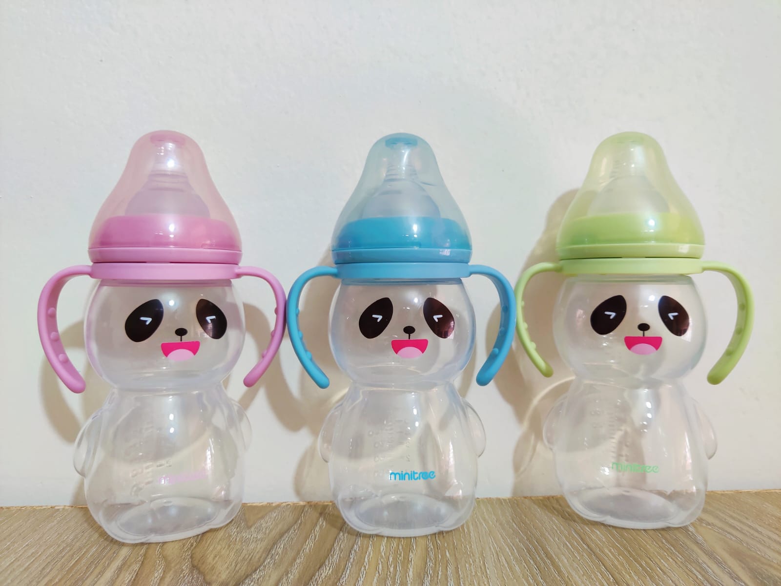 Picture of MiniTree Wide-Neck Feeding Bottle With Handle 330ml -1pcs