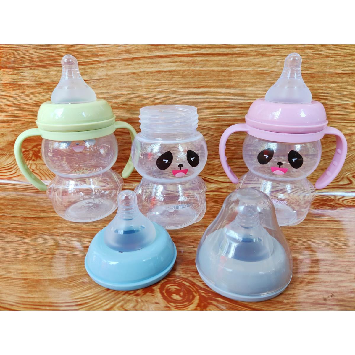 Picture of MiniTree Wide-Neck Feeding Bottle With Handle 210ml -1pcs