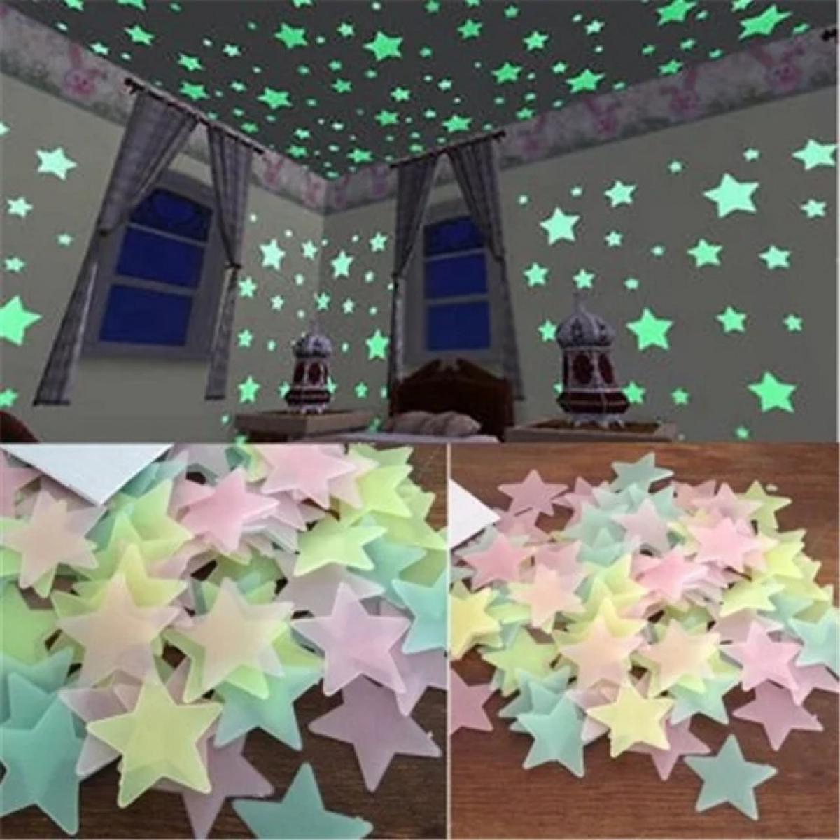 Picture of Glow In The Dark Luminous Star Stickers Halloween Decorations for Home Toy -1pac