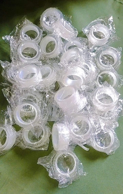 Picture of 1mm thick 2cm wide 1/2/3meter long/3.8 tube core Clear Nano Double Side Adhesive Tape- 1pcs
