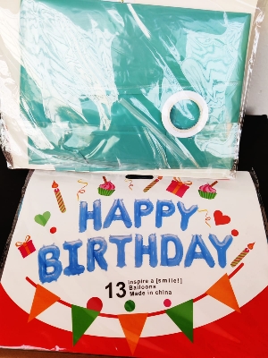Picture of Happy birthday Balloon 13 pieces-1pac