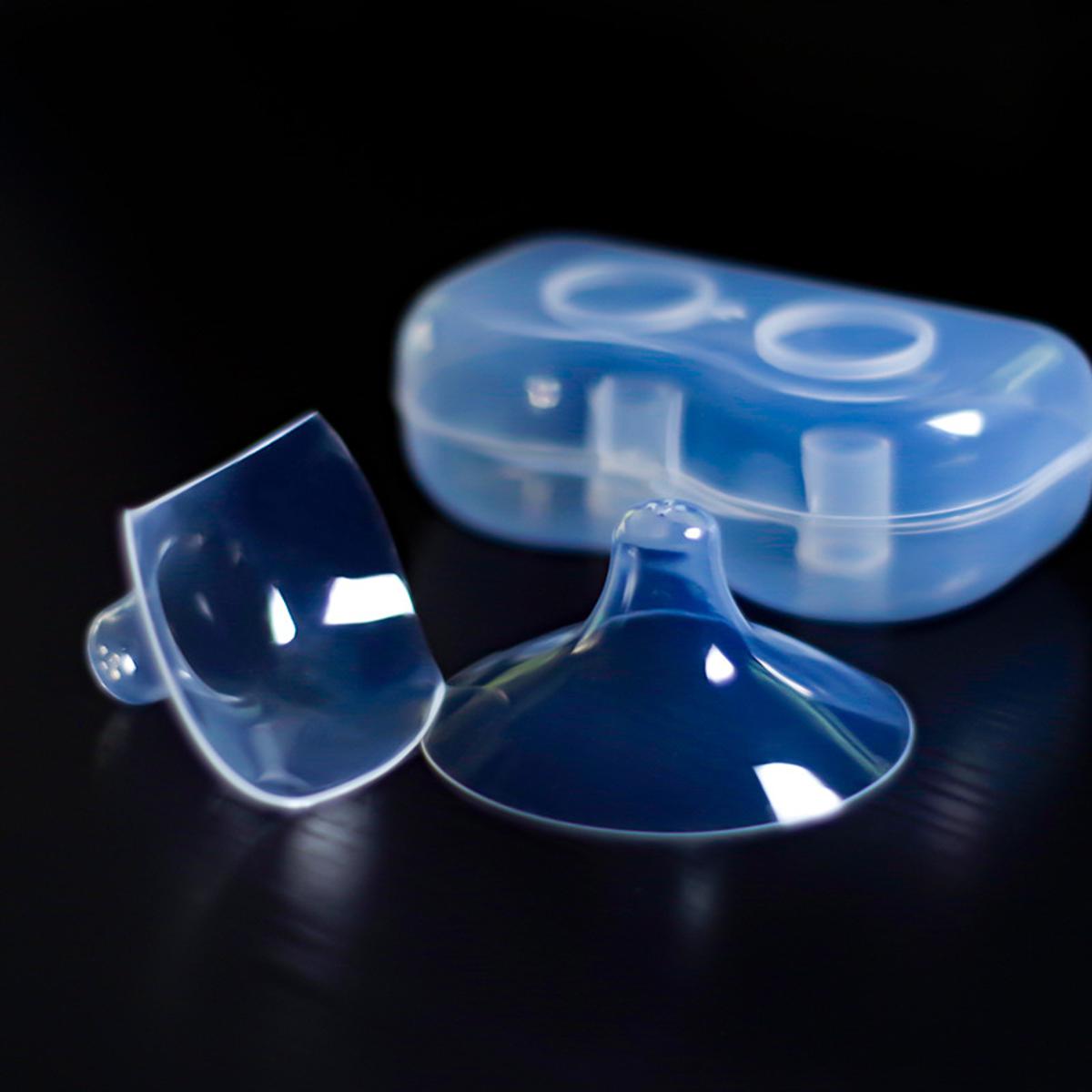 Picture of 2 Piece Nipple Shield with Carrying Box BreastFeeding Nipple 1box