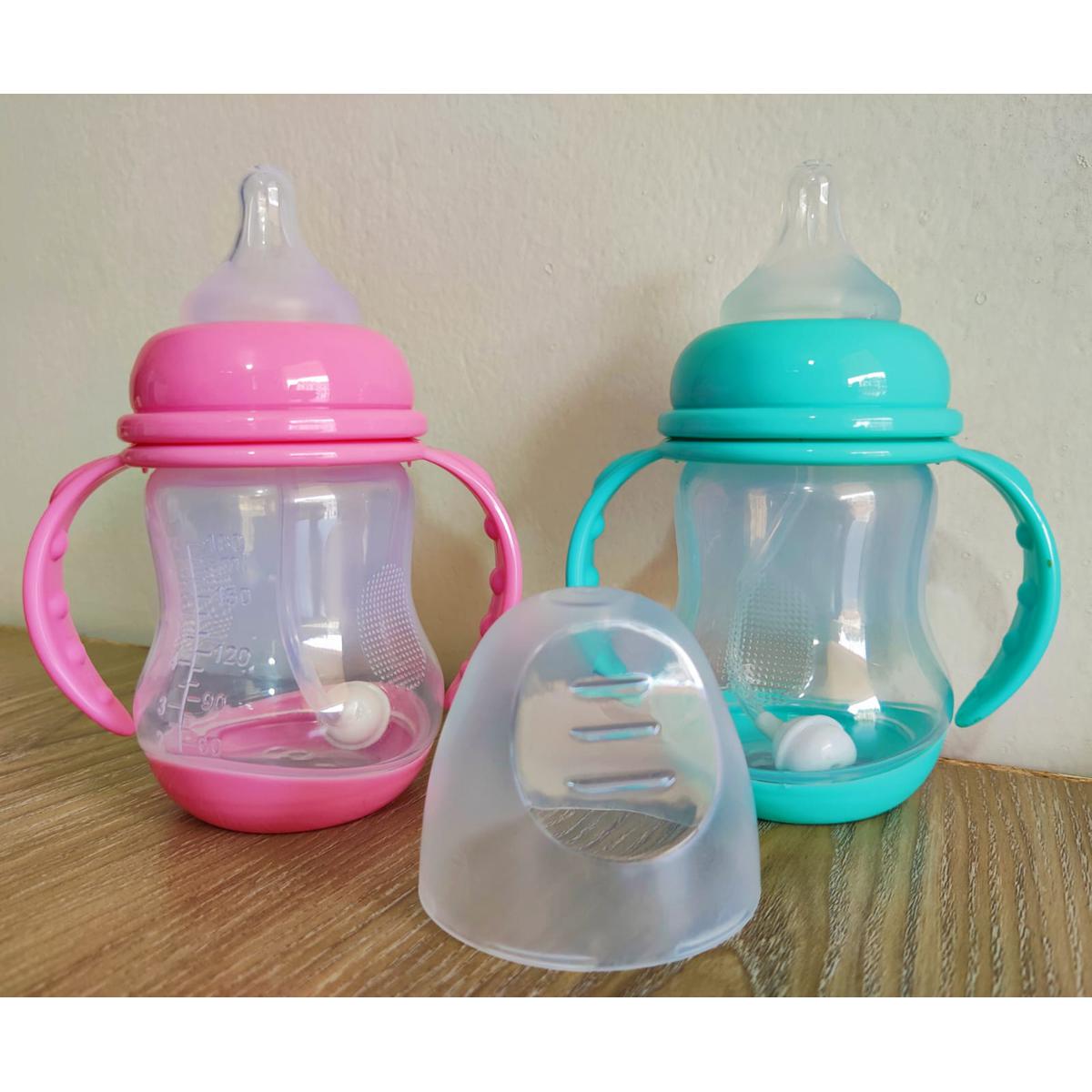 Picture of Wide-Neck Feeding Bottle With Handle 180ml -1pcs