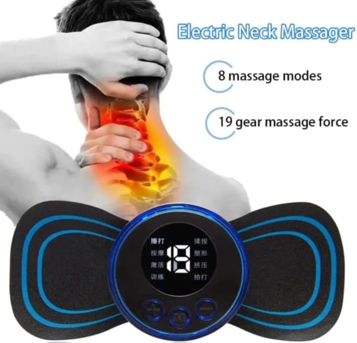 Picture of Remote Control Portable Electric Pain Relax Neck Body_Massager With USB Charging Cable -1pcs