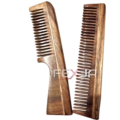 Picture of 2pcs- Wooden Hair Combs Wooden Hair Combs