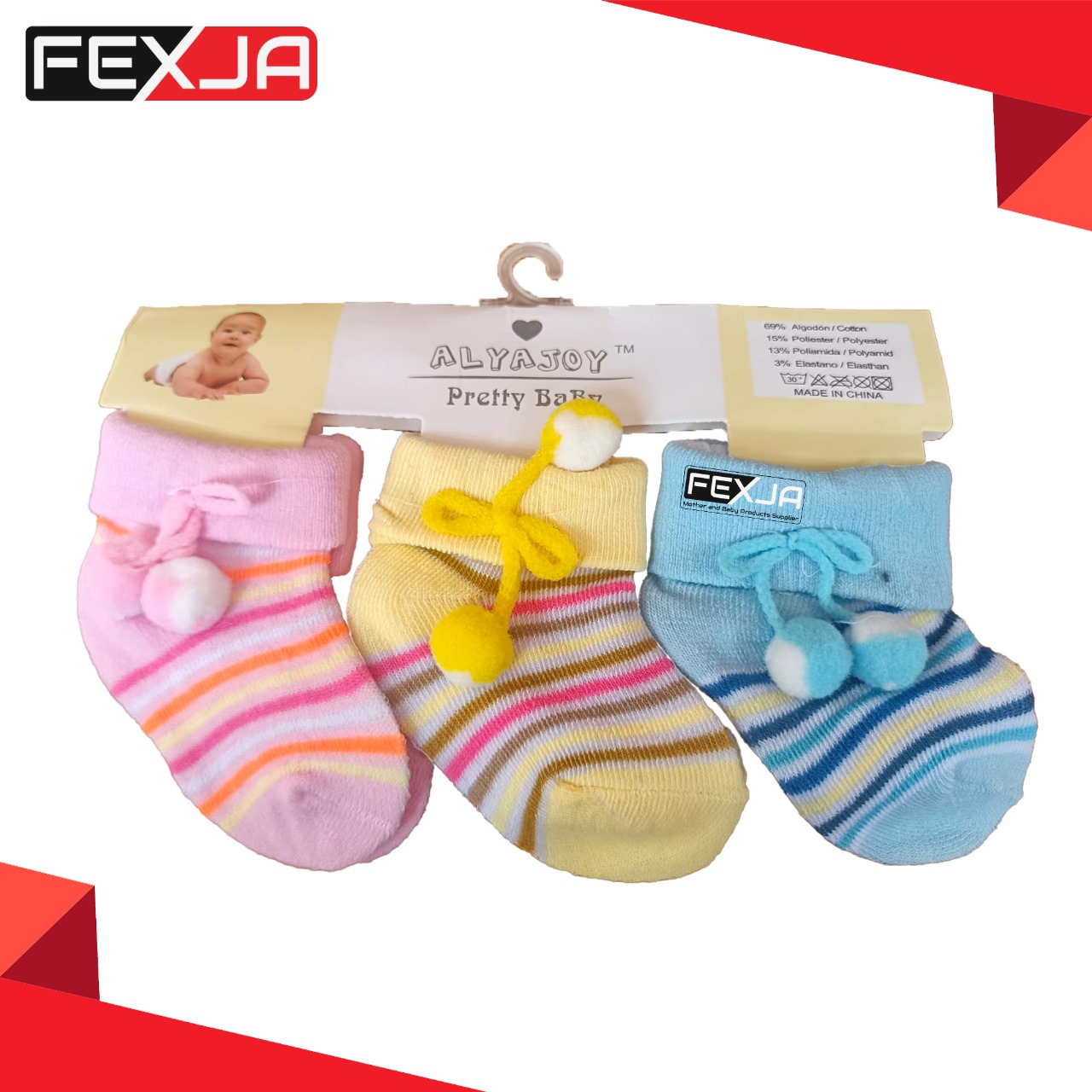 Picture of New Born Baby Socks/cloth Shoes Multicolor -1pair